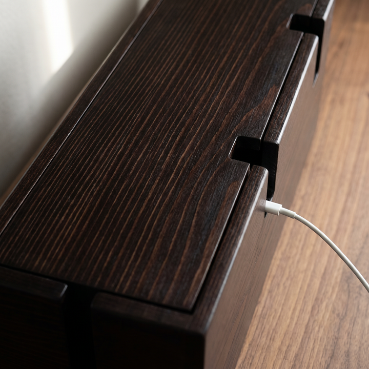 The Cable Box — Solid Walnut