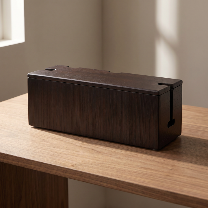 The Cable Box — Solid Walnut