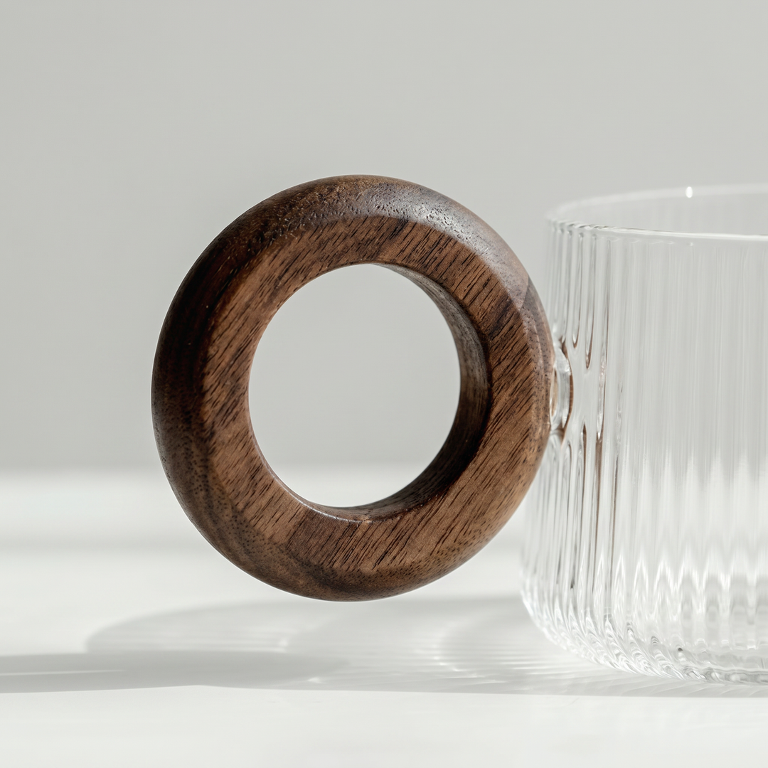The Cup — Borosilicate &amp; Walnut