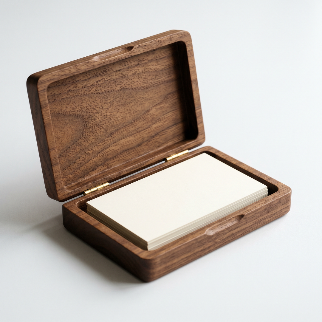 The Holder — Walnut Card Case