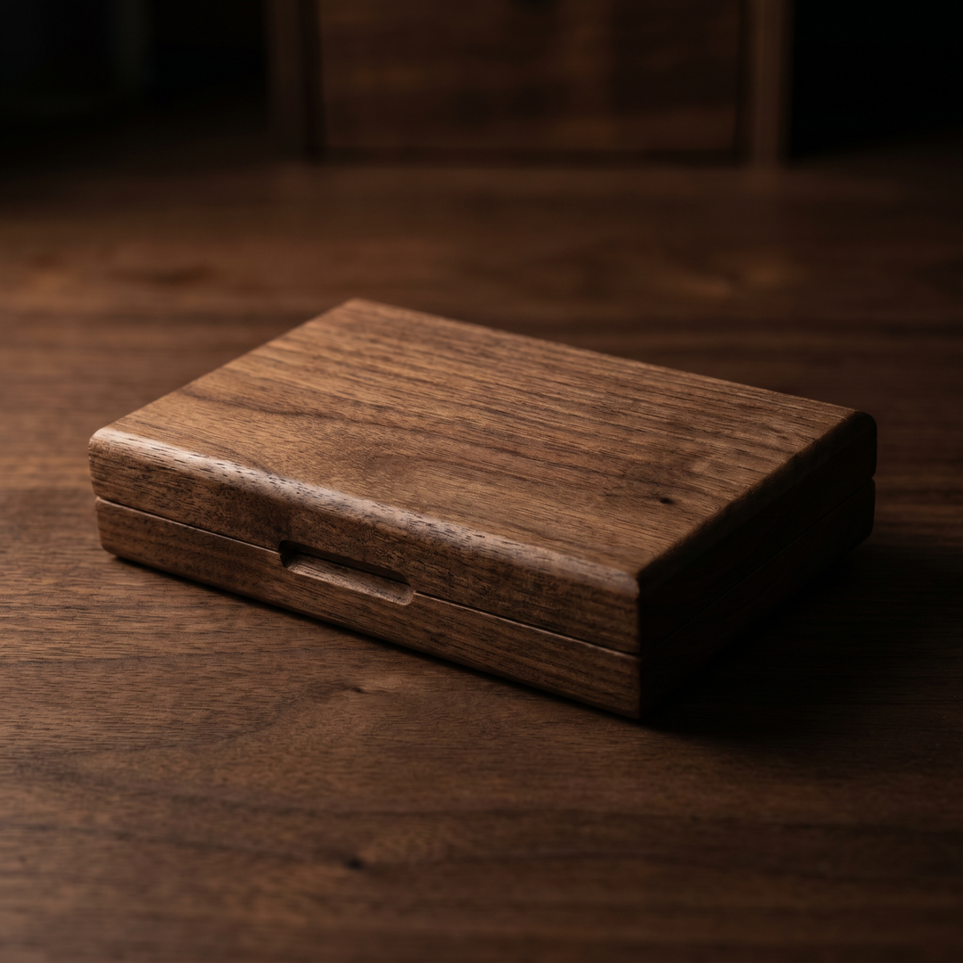 The Holder — Walnut Card Case