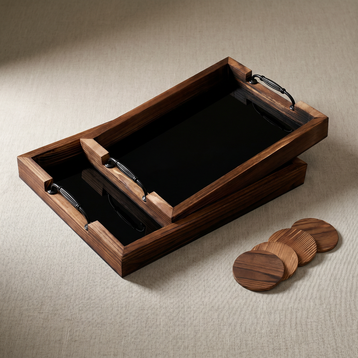 The Tray — Torched Wood Catch-All